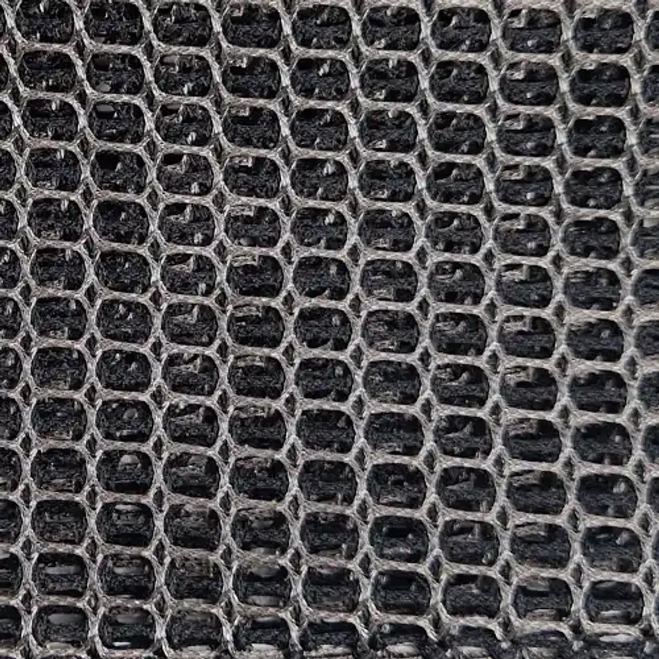 Elegáns fényes háló mintás deisng függöny textil fekete szürke színben