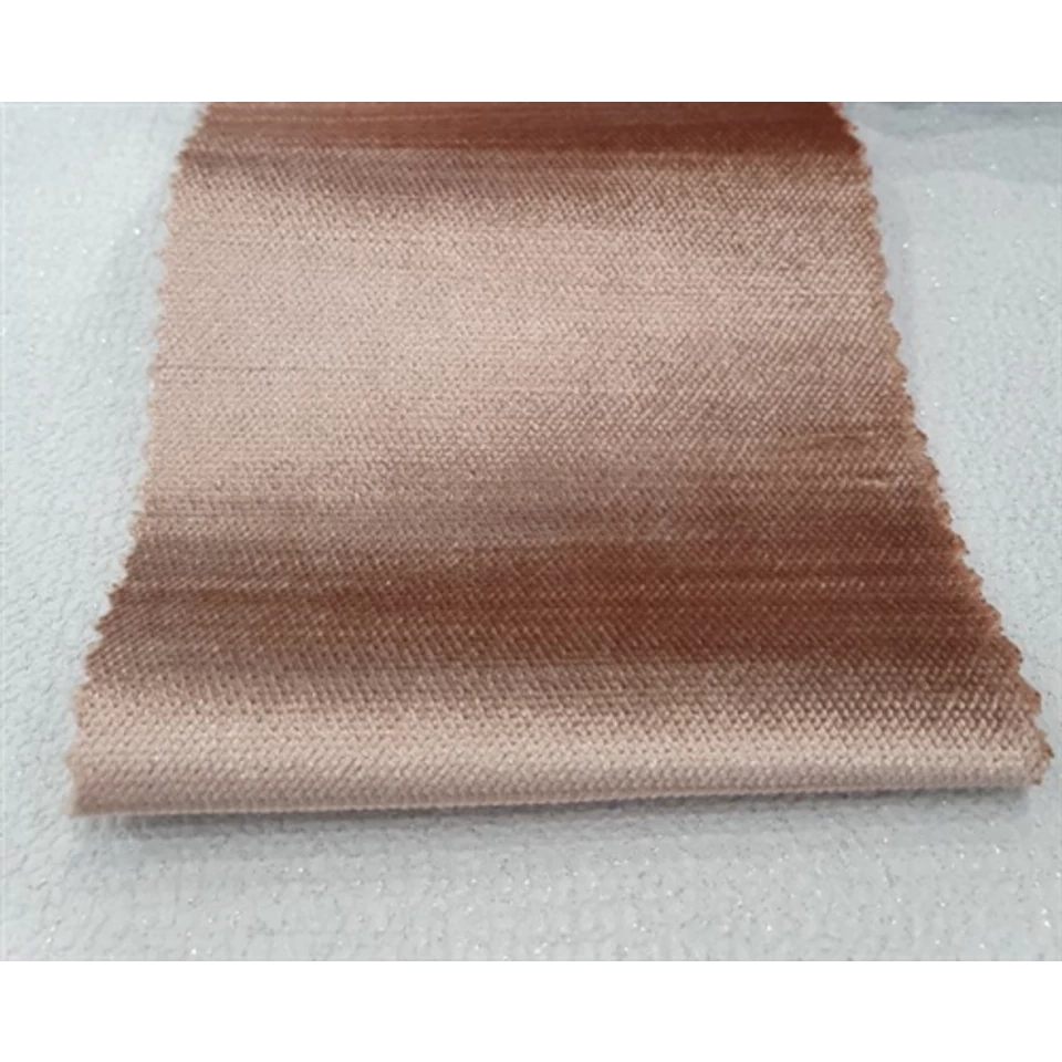 Design függöny textil rosegold színben