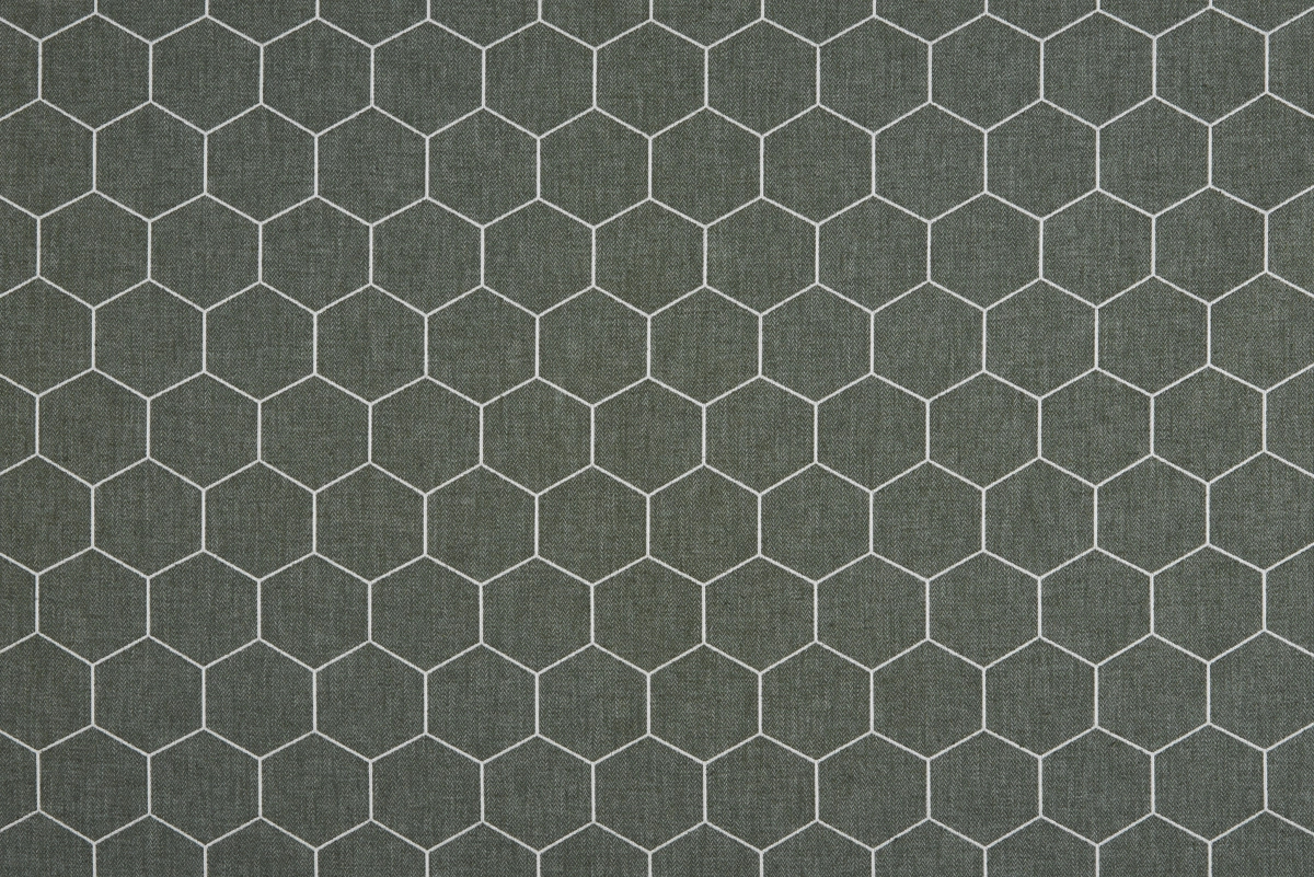Elegáns beehive mintás fenyő zöld design függöny textil 1 Fm