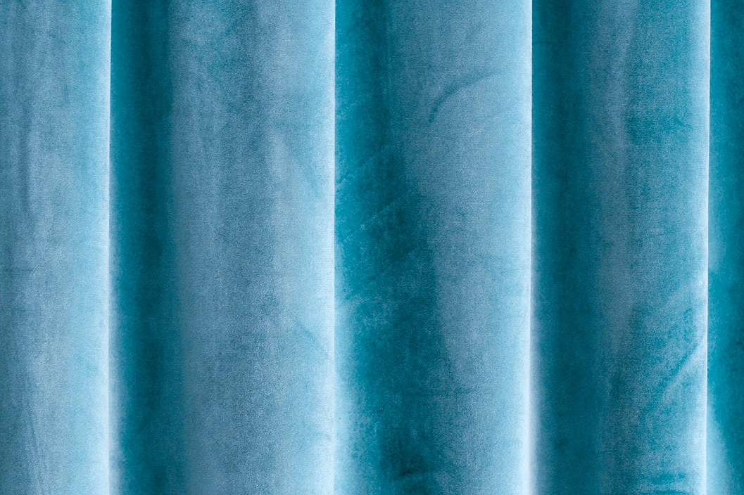 Kék dekor sötétítő függöny anyag 150cm széles
