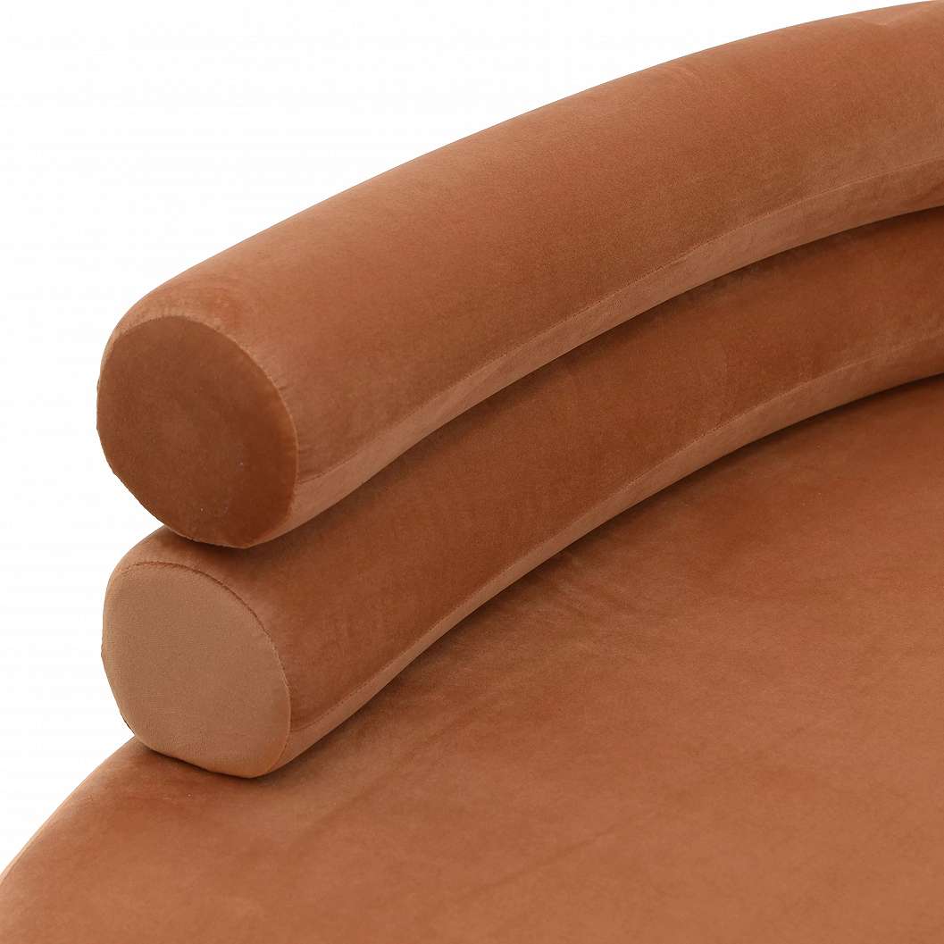 Naracssárga kárpitozott pad