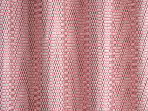 Rózsaszín geometria mintás sötétítő függöny textil