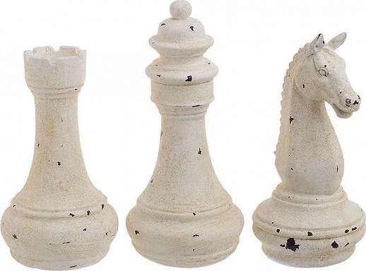 Sakk figura dekoráció 3 darabos
