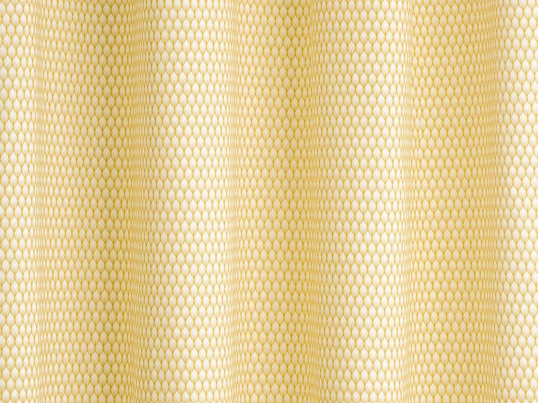Sárga geometria mintás sötétítő függöny textil