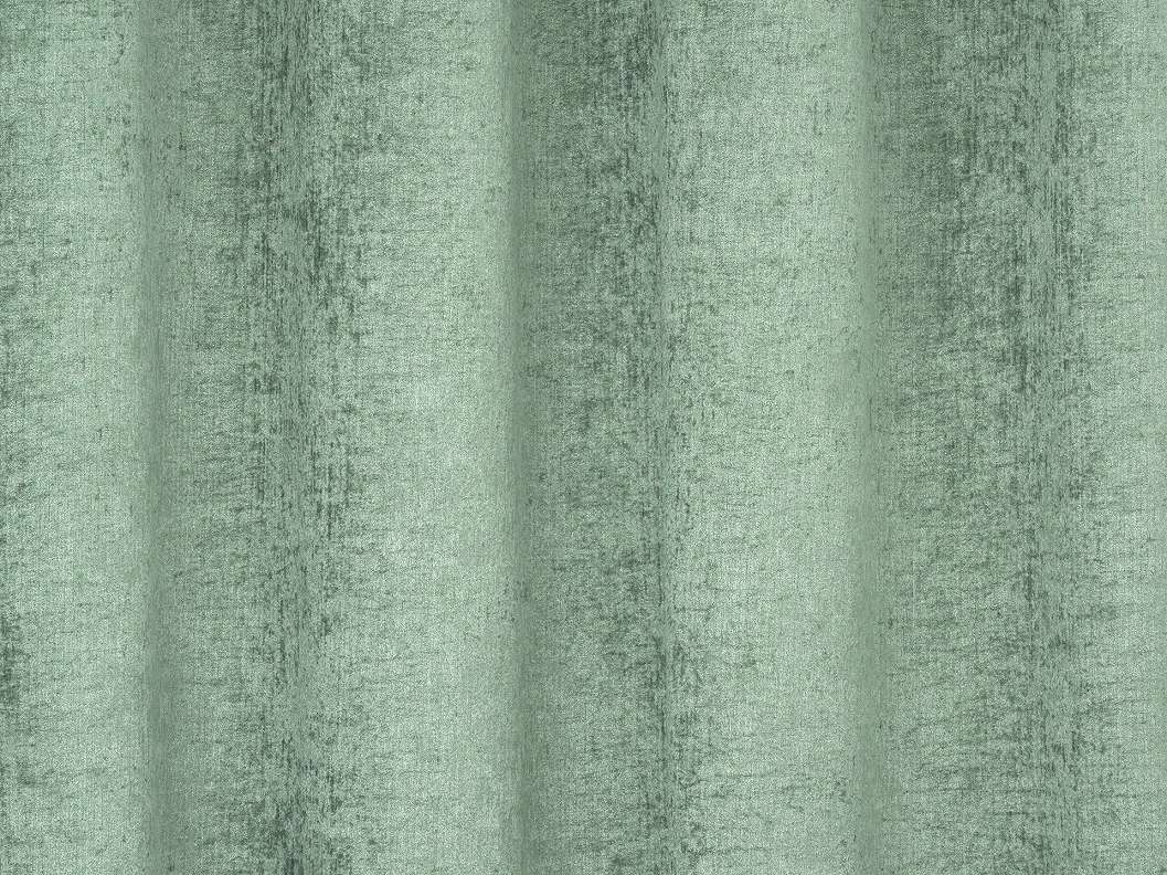 Sötétítő függöny textil zöld színben enyhén koptatott mintával
